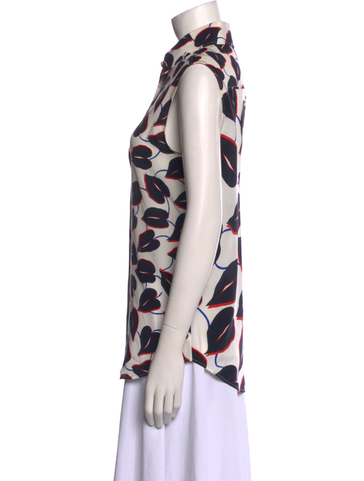 Givenchy Silk Printed Button-Up Top