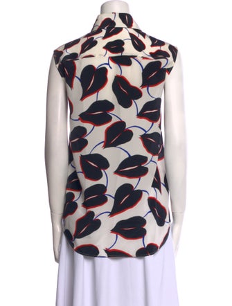 Givenchy Silk Printed Button-Up Top