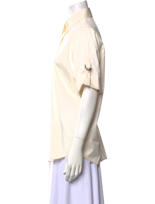 Givenchy Short Sleeve Button-Up Top