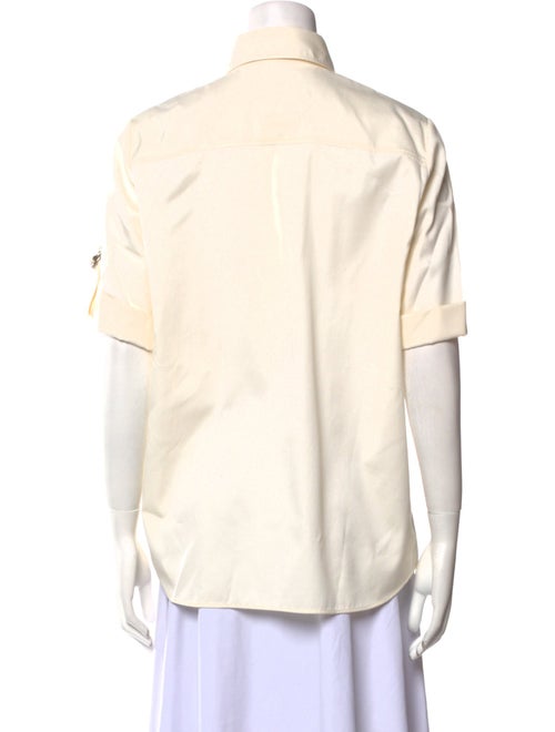 Givenchy Short Sleeve Button-Up Top