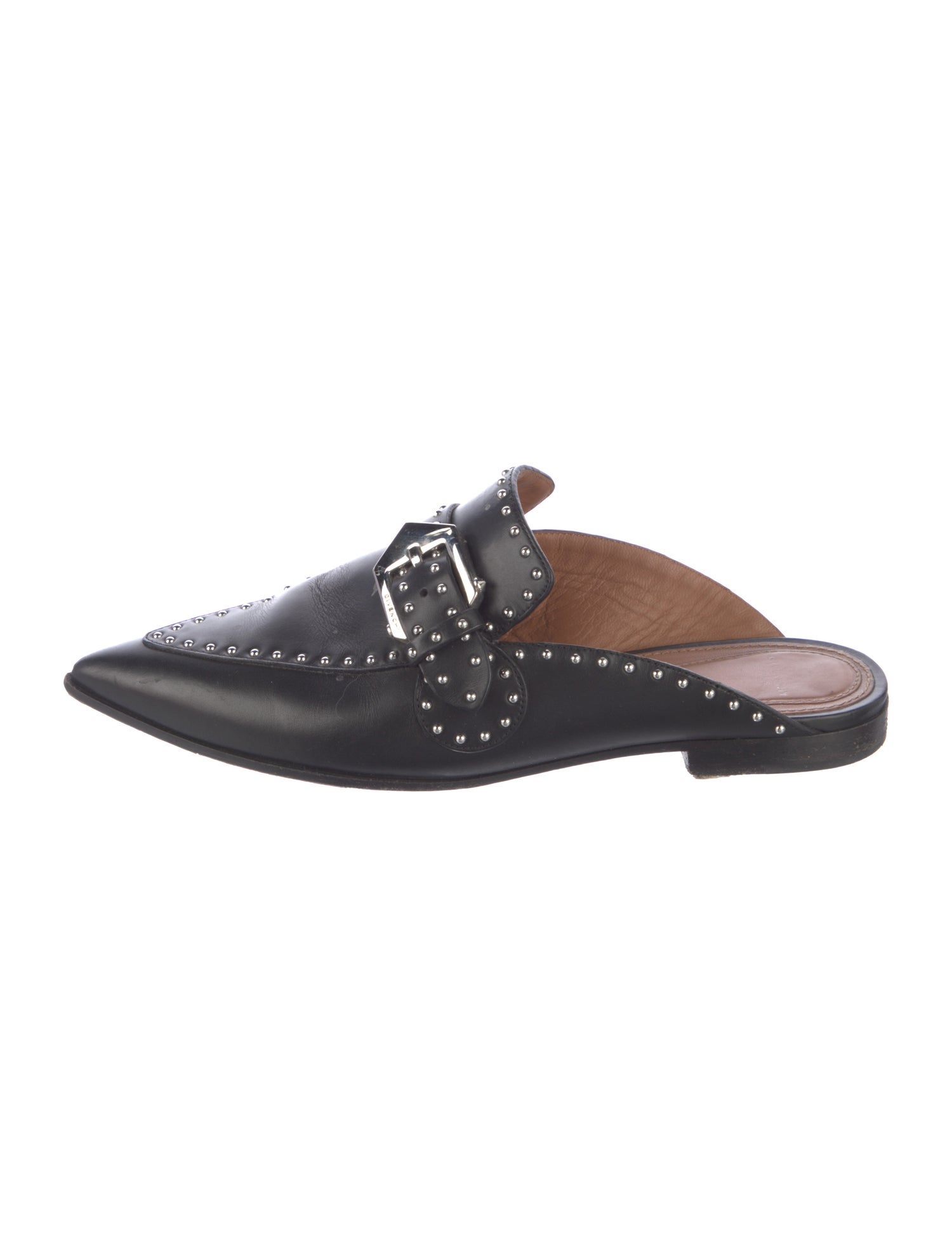Givenchy Leather Studded Accents Slides