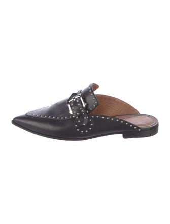 Givenchy Leather Studded Accents Slides