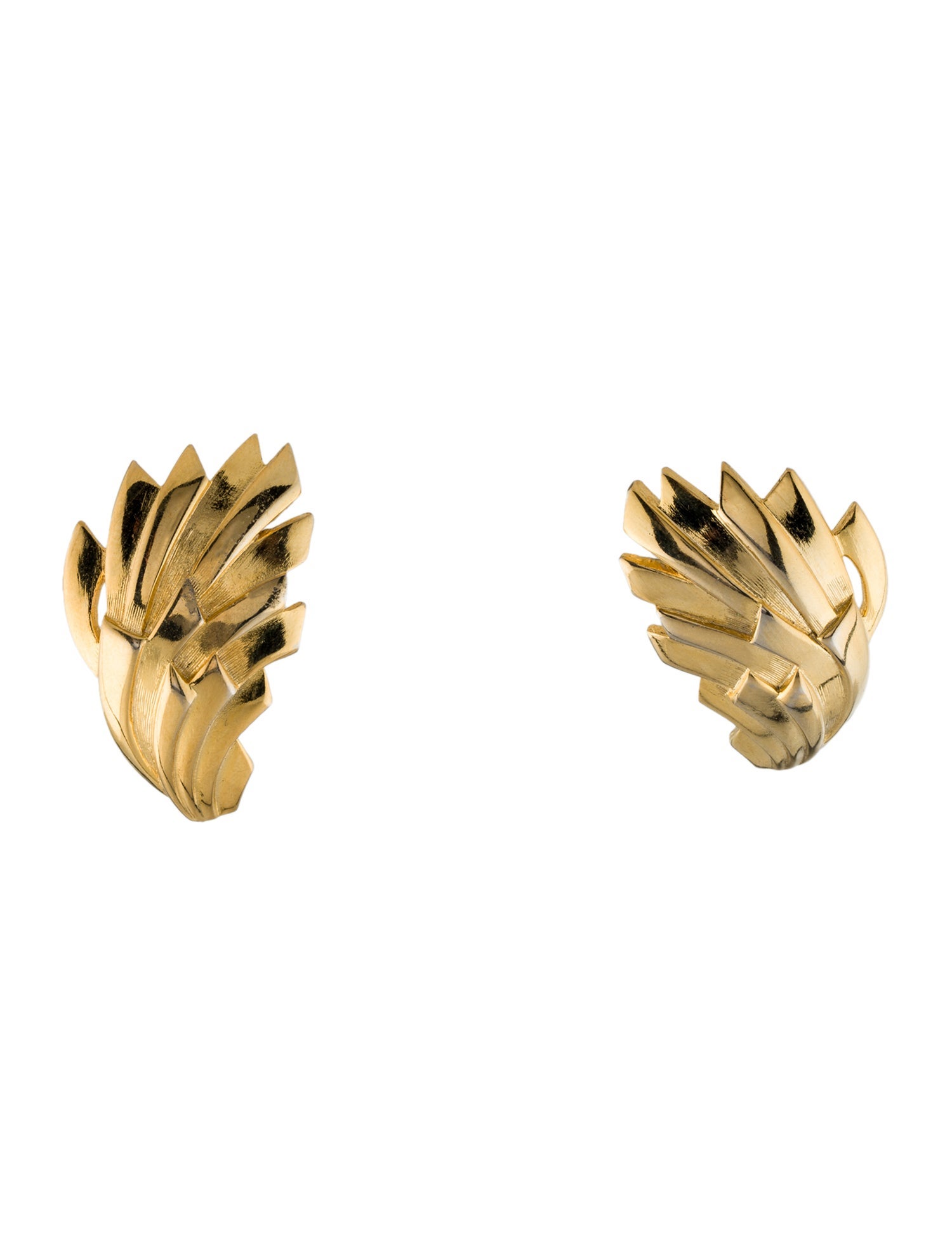 Givenchy Vintage Wing-Shape Earclip Earring