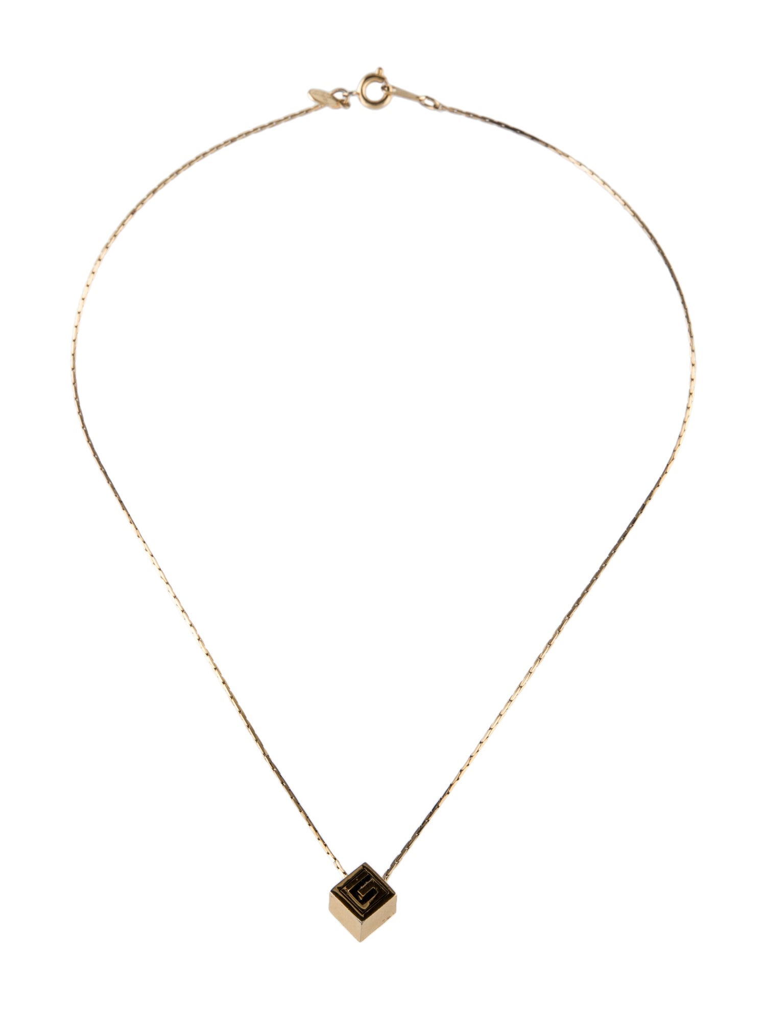 Givenchy Vintage G Pendant Necklace