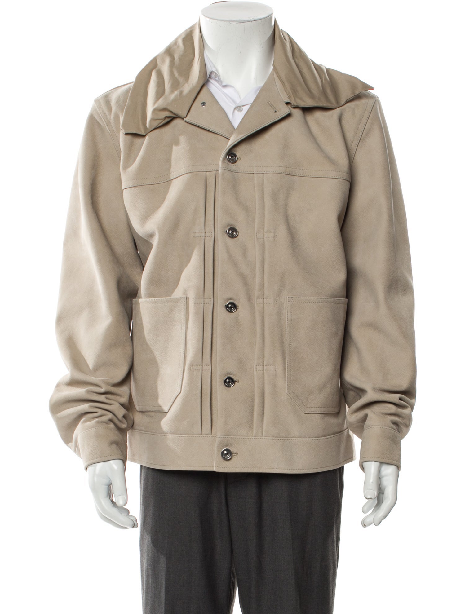 Givenchy Calf Leather Utility Jacket w/ Tags