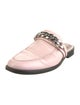 Givenchy Leather Chain-Link Accents Mules