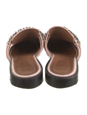 Givenchy Leather Chain-Link Accents Mules