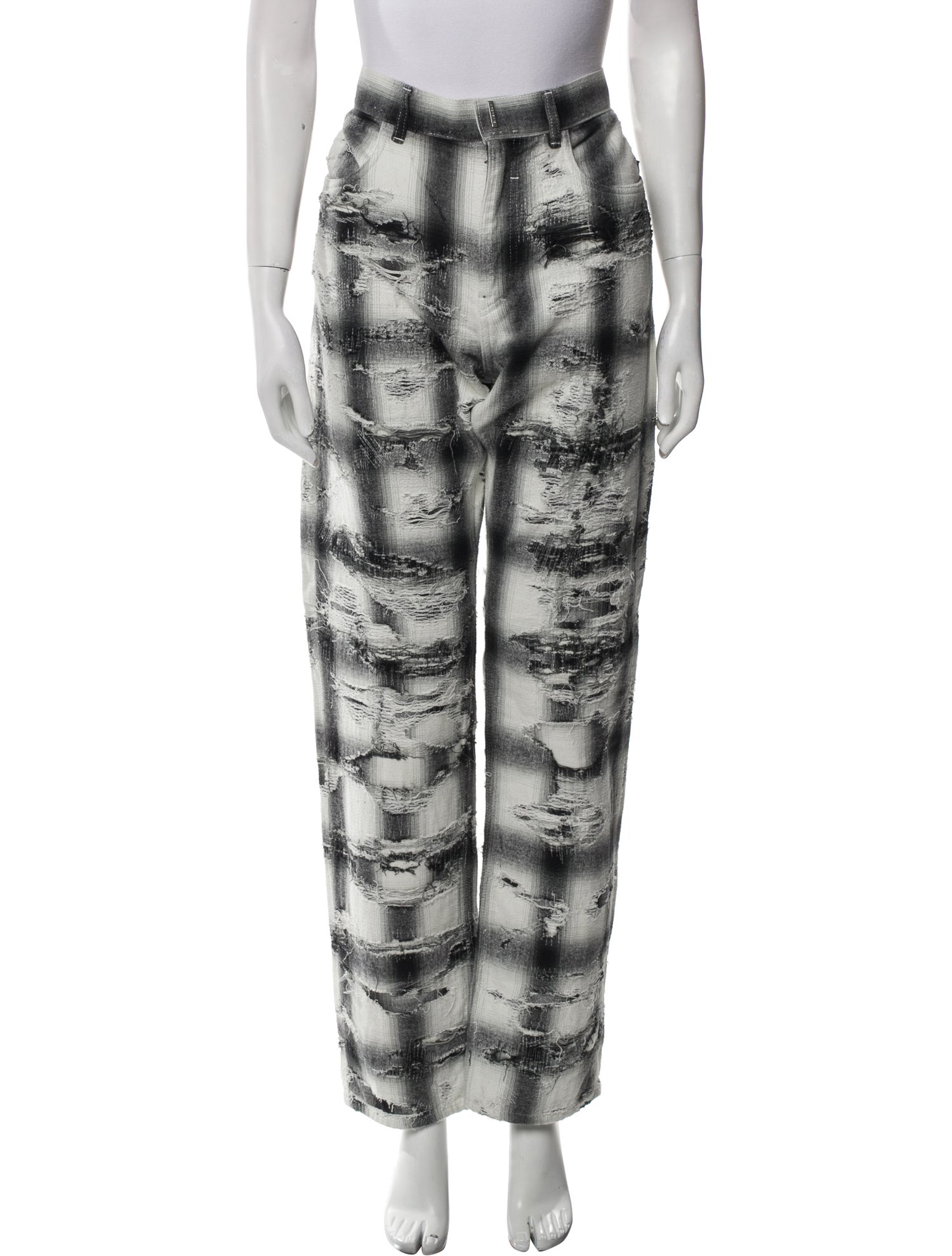Givenchy Plaid Print Joggers