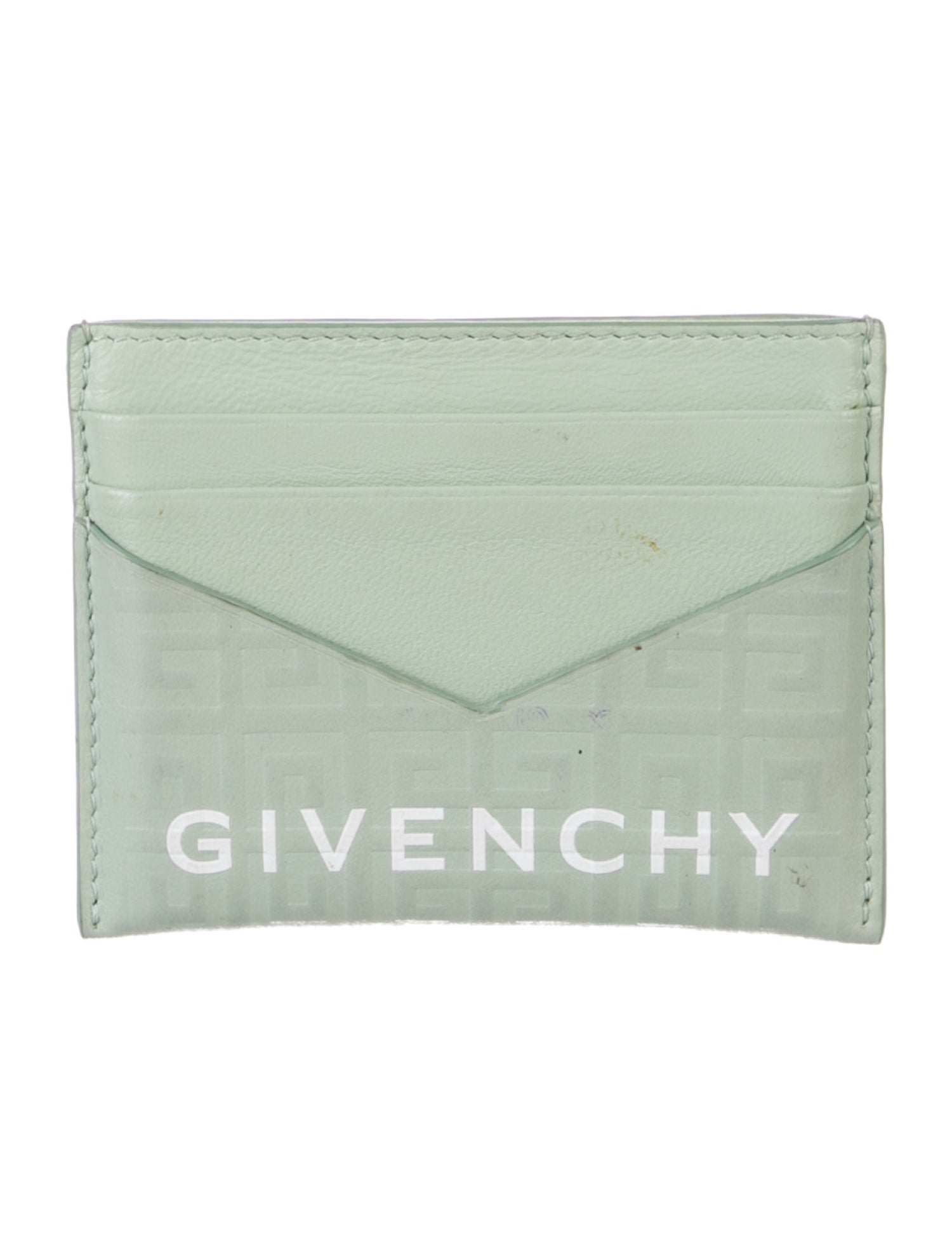 Givenchy Leather Graphic Print Compact Wallet