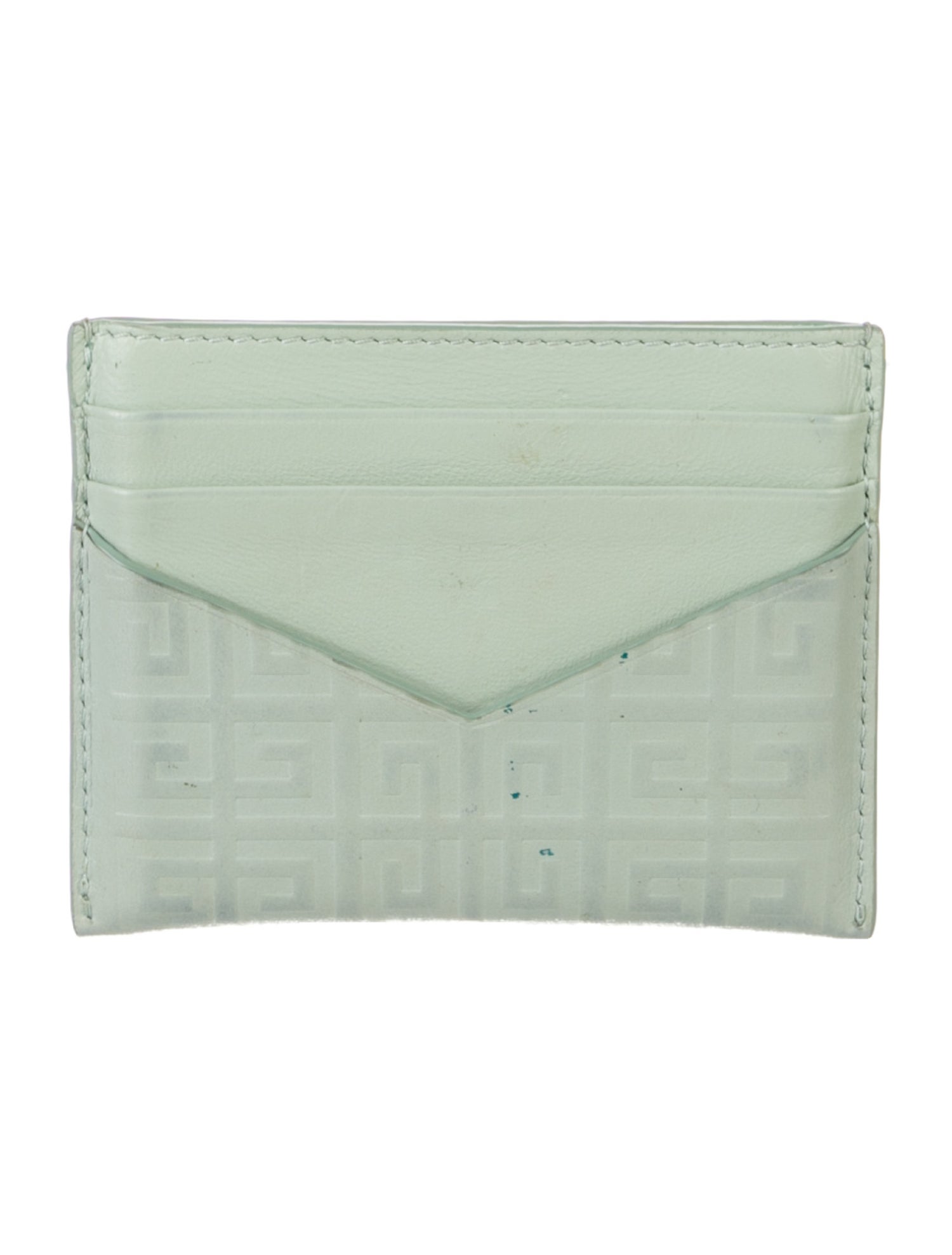 Givenchy Leather Graphic Print Compact Wallet