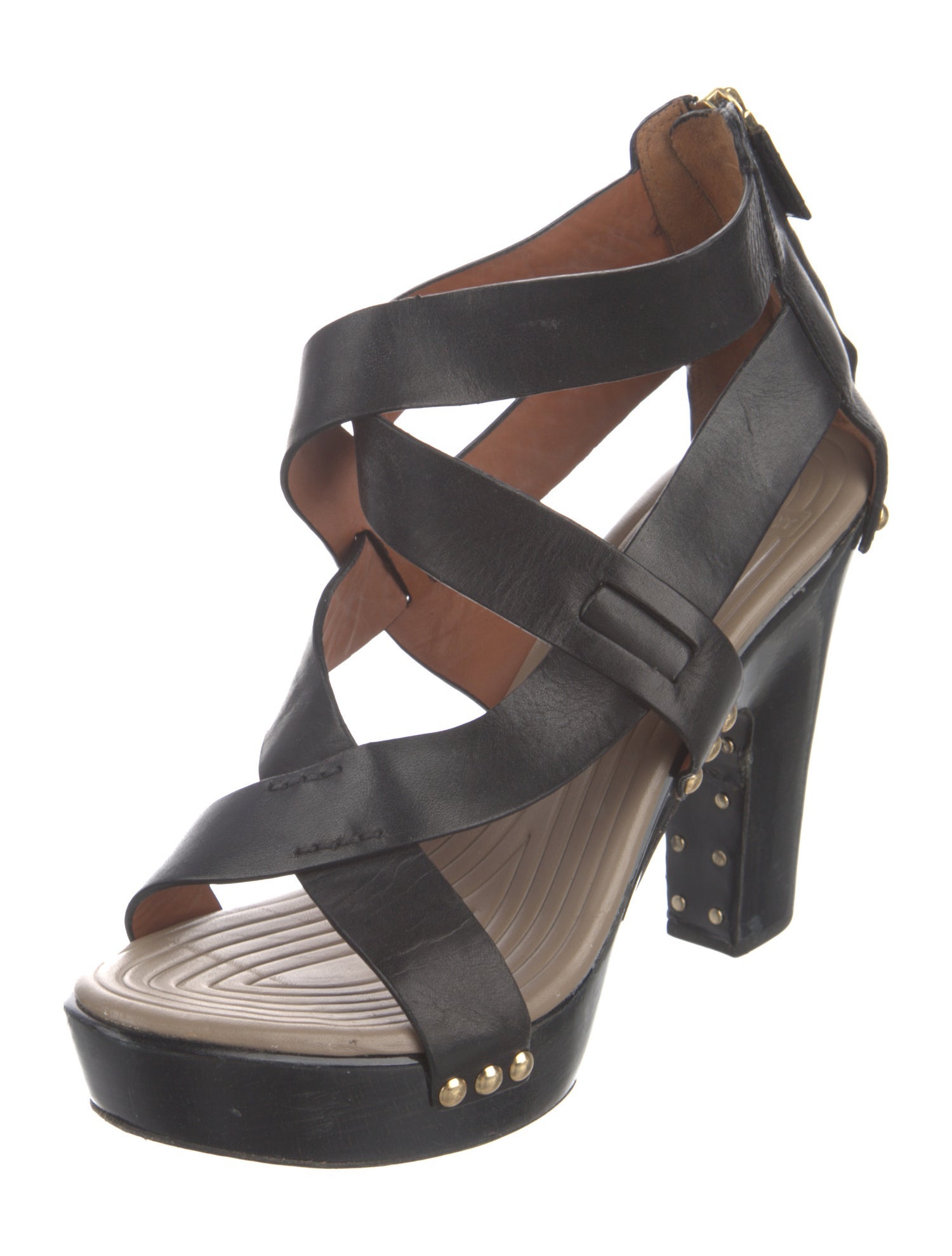 Givenchy Leather Studded Accents Sandals