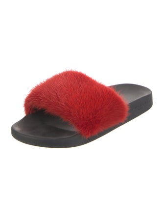 Givenchy Fur Slides