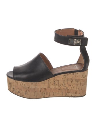 Givenchy Leather Chain-Link Accents Sandals