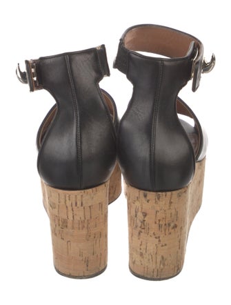 Givenchy Leather Chain-Link Accents Sandals