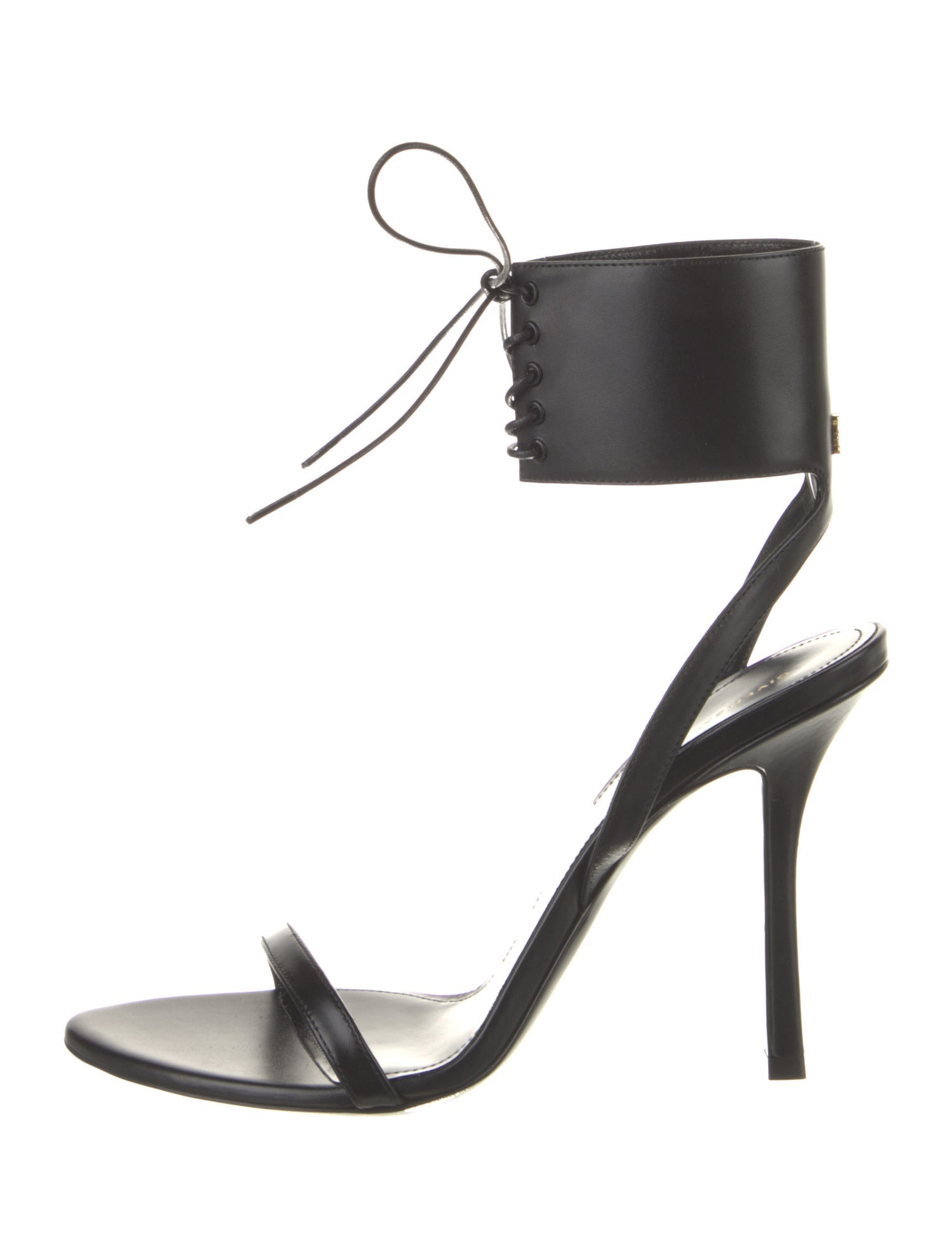 Givenchy Leather Floral Print Slingback Sandals