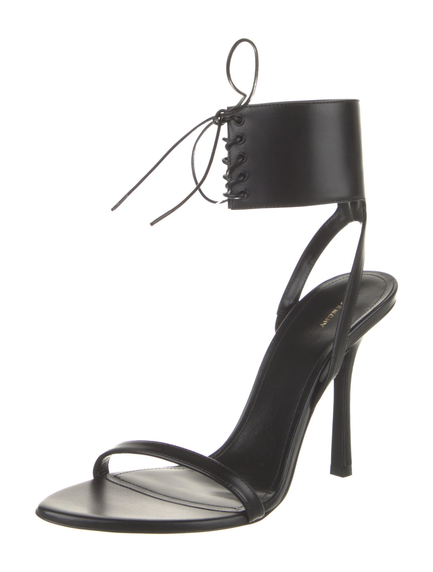 Givenchy Leather Floral Print Slingback Sandals