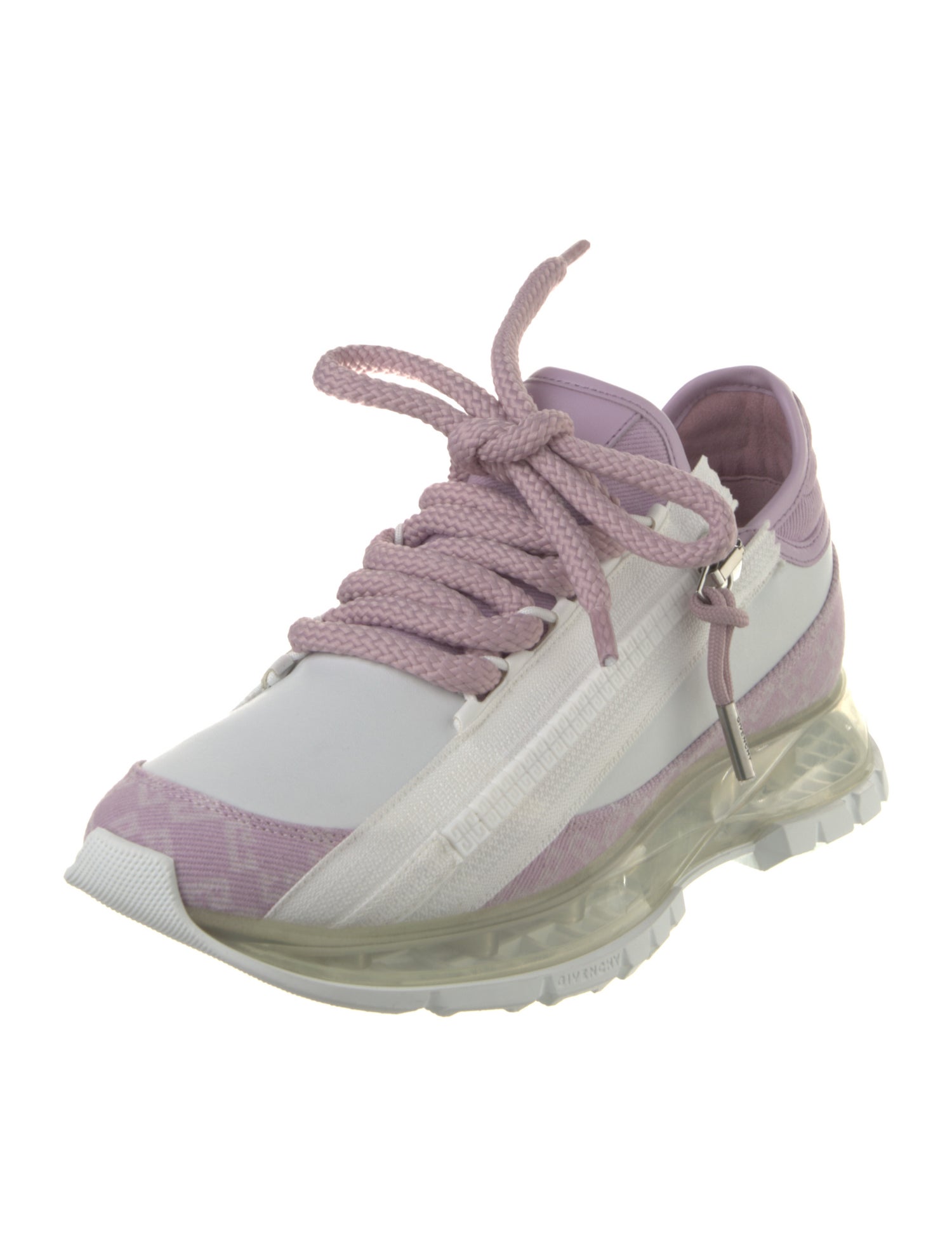 Givenchy Canvas Leather Trim Embellishment Athletic Sneakers