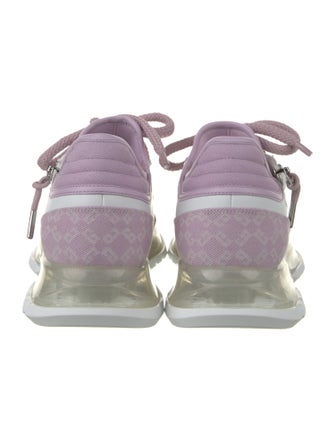 Givenchy Canvas Leather Trim Embellishment Athletic Sneakers