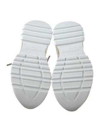 Givenchy Canvas Leather Trim Embellishment Athletic Sneakers