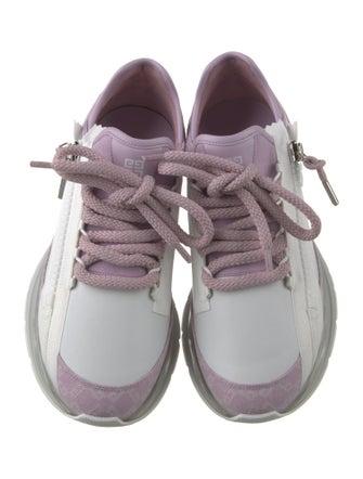 Givenchy Canvas Leather Trim Embellishment Athletic Sneakers