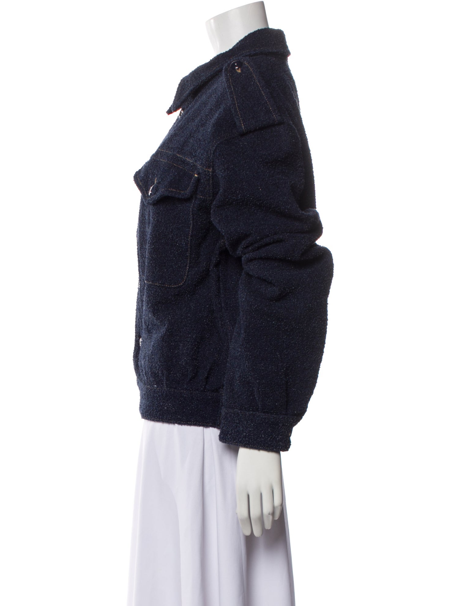 Givenchy Tweed Pattern Trucker Jacket w/ Tags