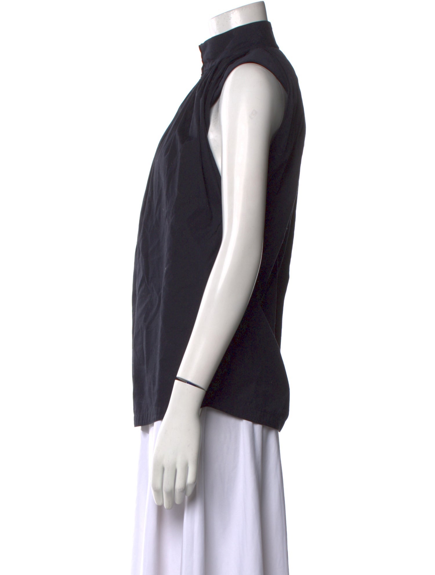 Givenchy Mock Neck Sleeveless Blouse