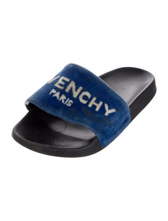 Givenchy Velvet Printed Slides