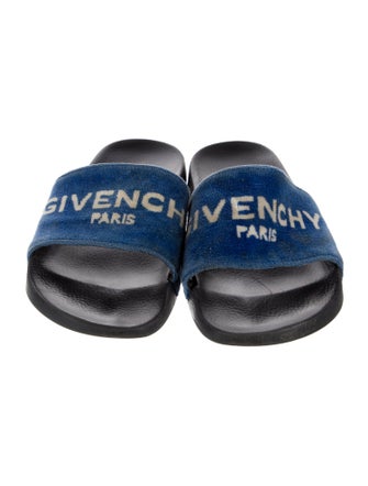 Givenchy Velvet Printed Slides