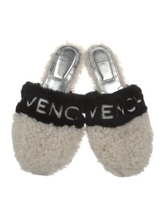 Givenchy Shearling Printed Slides