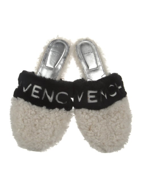 Givenchy Shearling Printed Slides