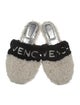 Givenchy Shearling Printed Slides