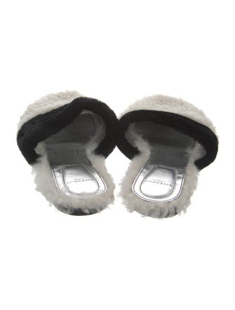 Givenchy Shearling Printed Slides
