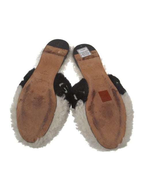 Givenchy Shearling Printed Slides