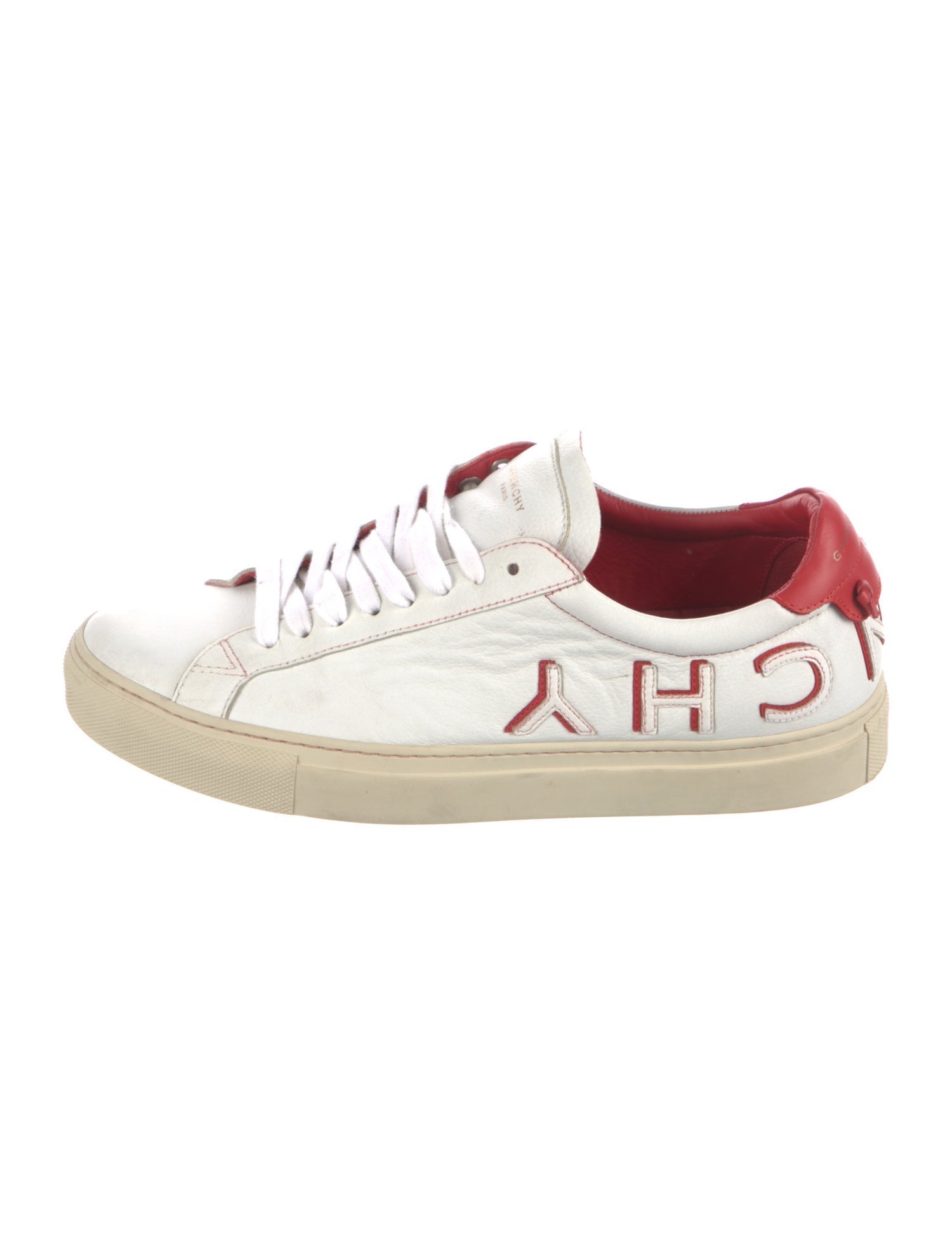 Givenchy Leather Graphic Print Sneakers