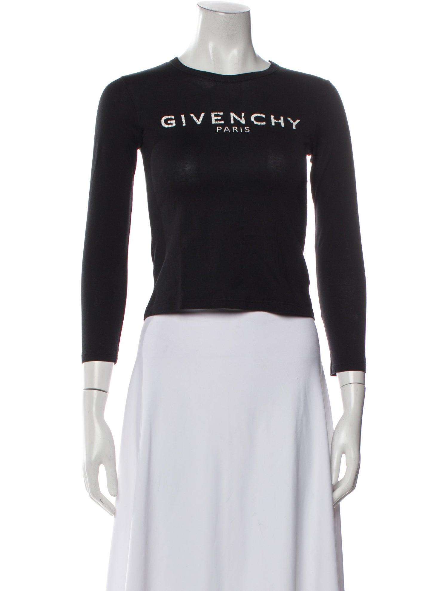 Givenchy Girls' Logo Graphic Long Sleeve Top