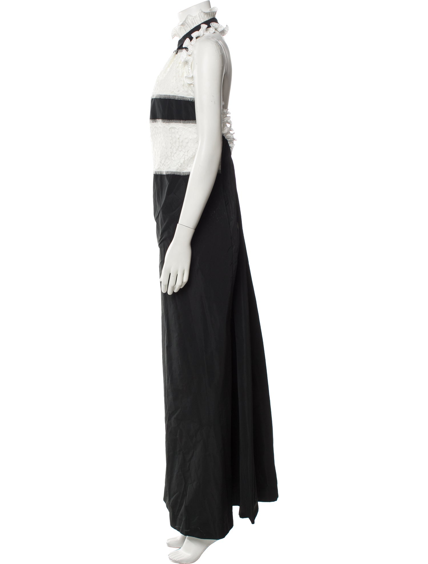 Givenchy Colorblock Pattern Long Dress