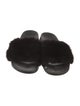 Givenchy Rubber Fur Trim Slides