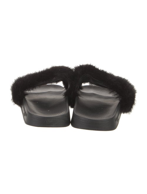 Givenchy Rubber Fur Trim Slides