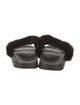 Givenchy Rubber Fur Trim Slides