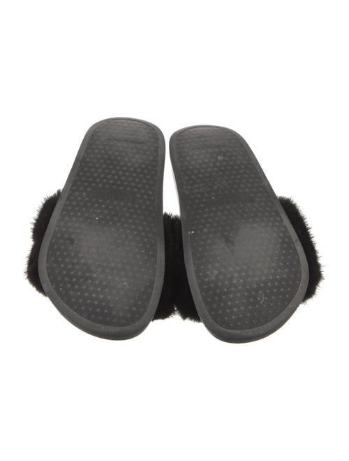 Givenchy Rubber Fur Trim Slides