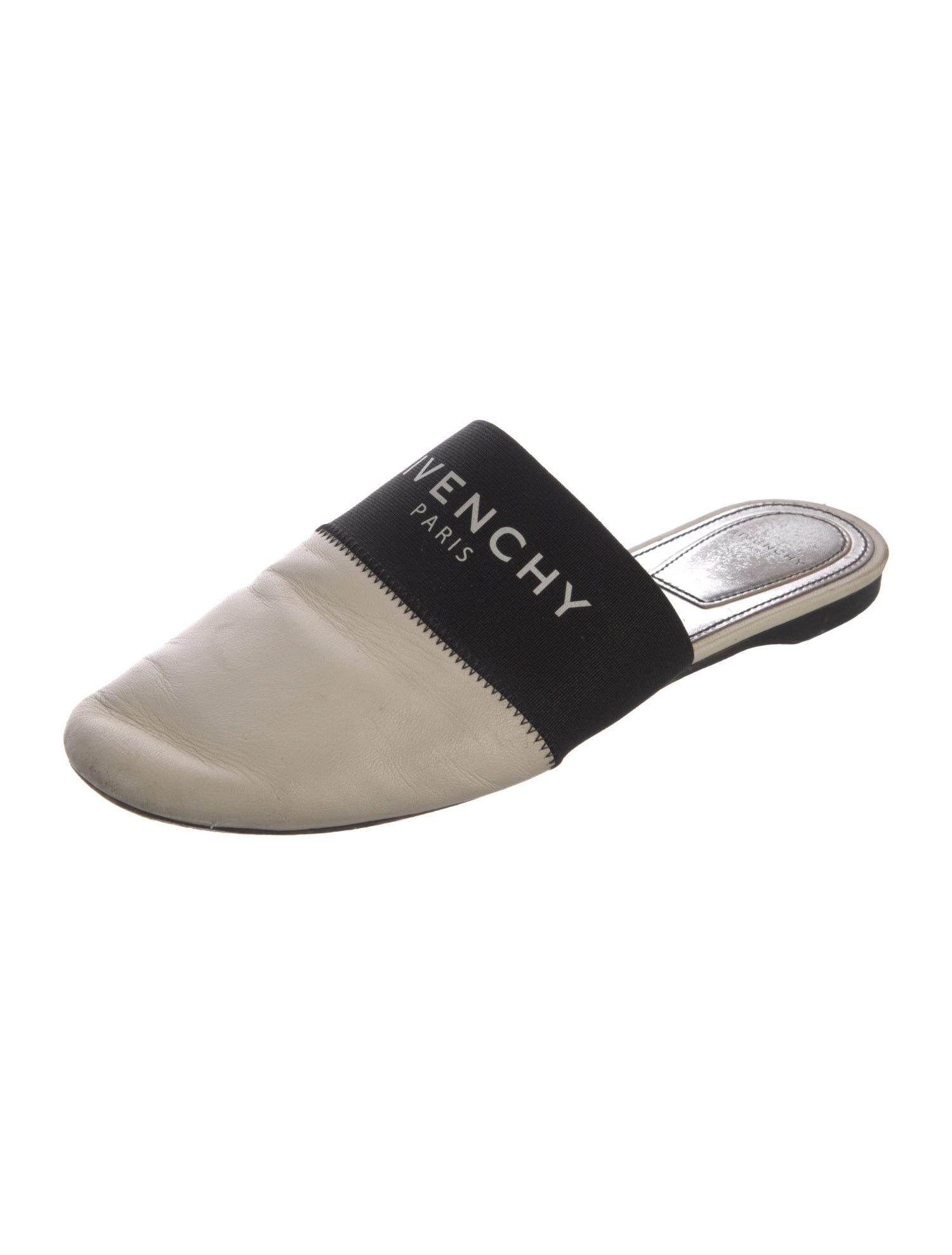 Givenchy Leather Colorblock Pattern Mules