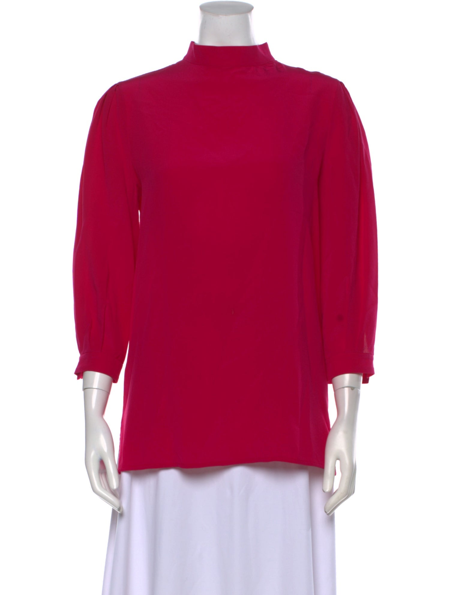 Givenchy Silk Mock Neck Blouse