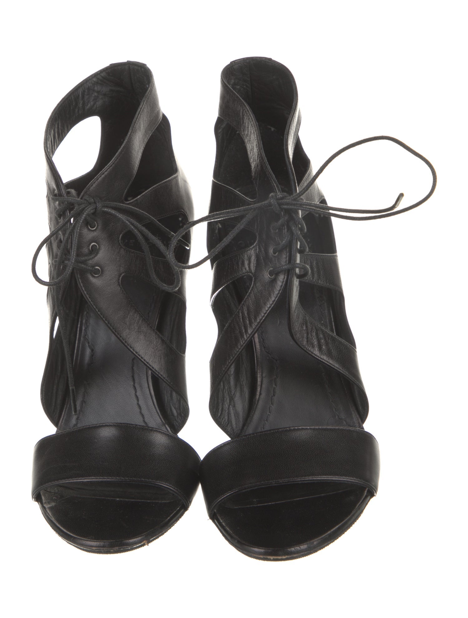 Givenchy Leather Cutout Accent Gladiator Sandals