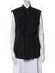 Givenchy Silk Sleeveless Button-Up Top