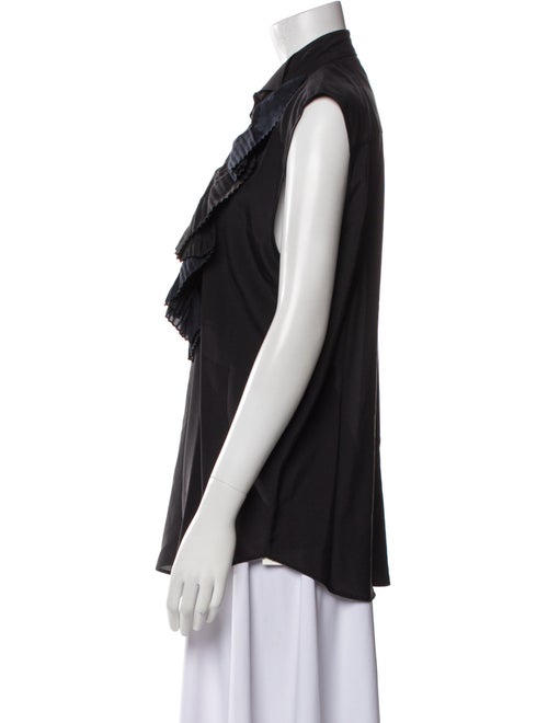 Givenchy Silk Sleeveless Button-Up Top