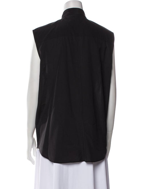 Givenchy Silk Sleeveless Button-Up Top