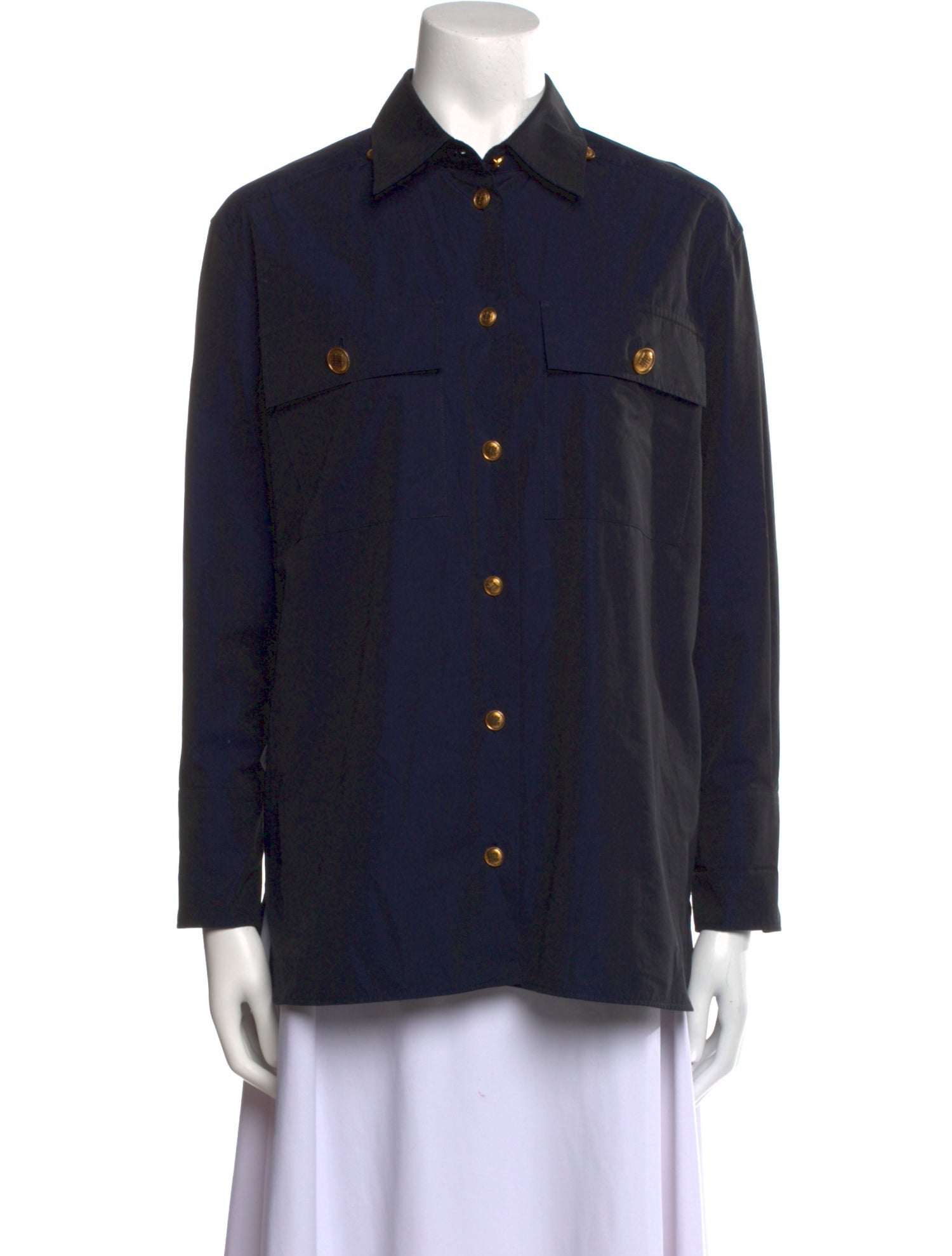 Givenchy Long Sleeve Button-Up Top
