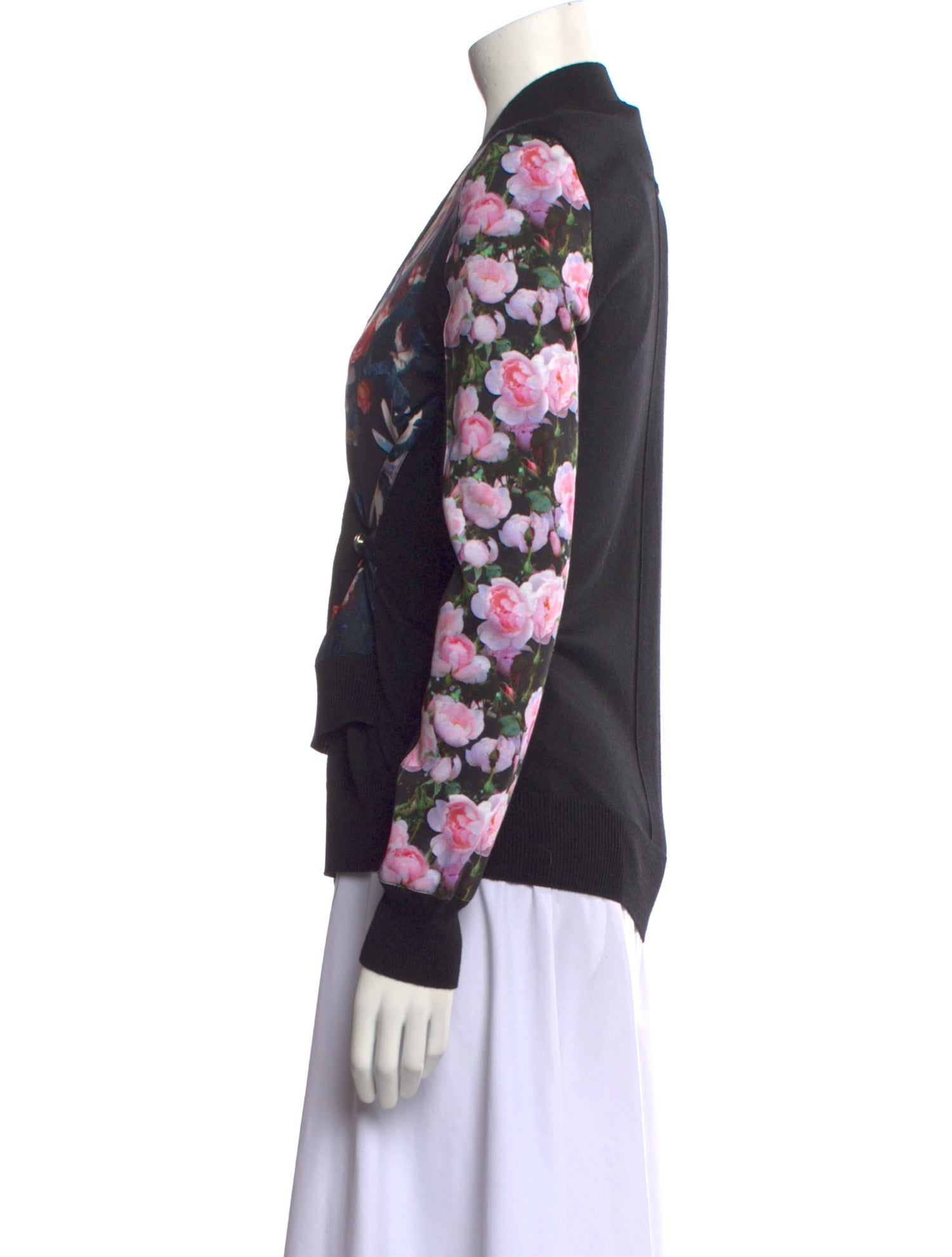 Givenchy Cashmere Floral Print Sweater
