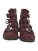 Givenchy Suede Studded Accents Combat Boots