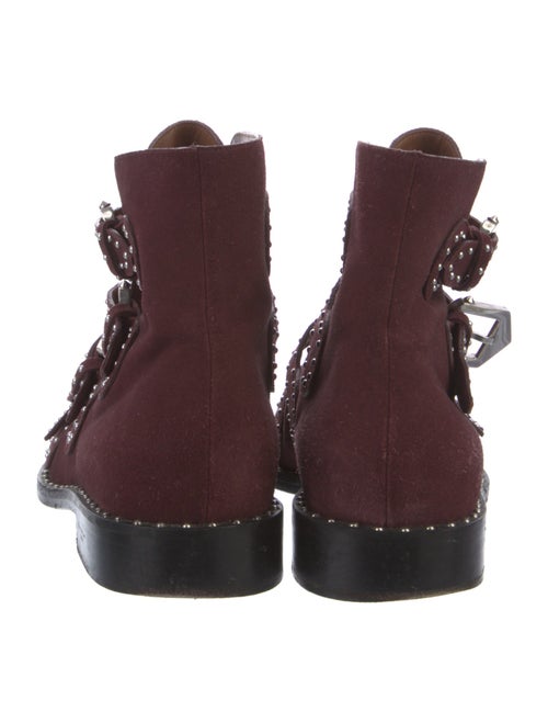 Givenchy Suede Studded Accents Combat Boots